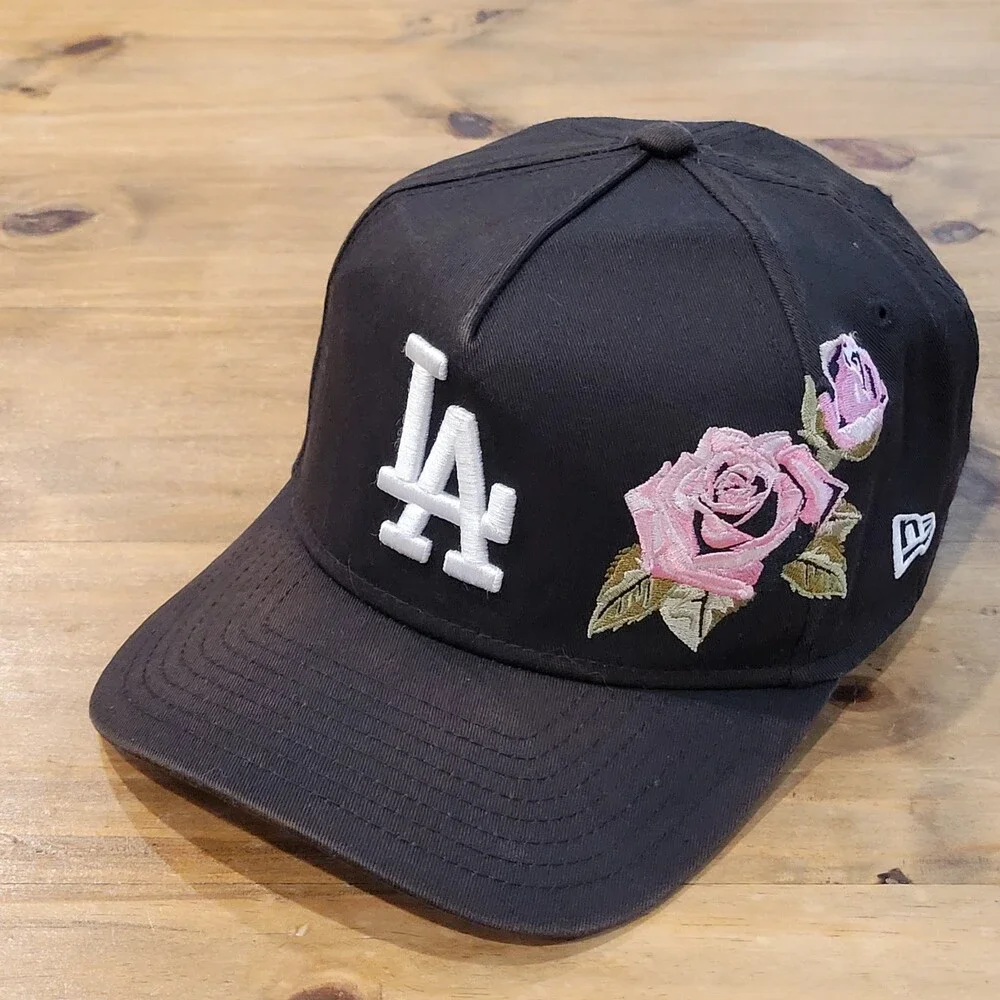 Los Angeles Dodgers New Era Hat Snapback A-Frame Rose Embroidered MLB Baseball